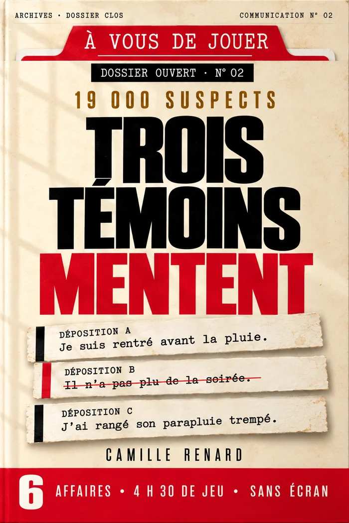 Trois témoins mentent — Dossier 02