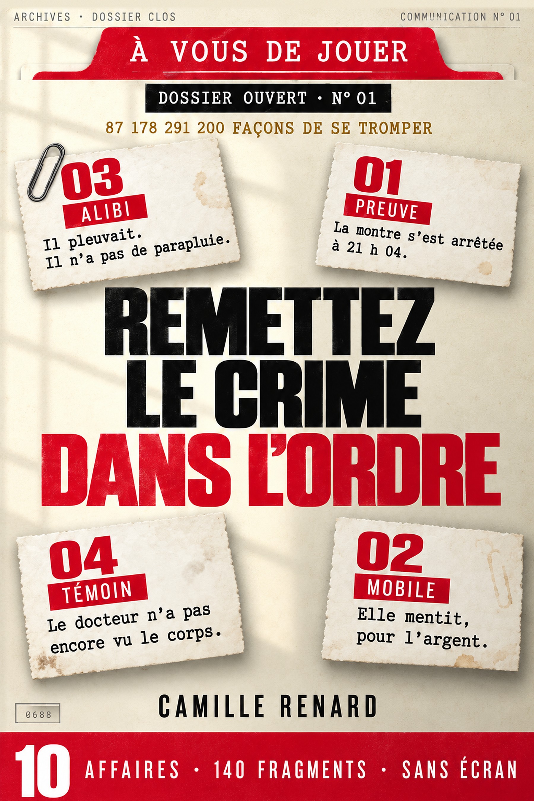 Couverture de Remettez le crime dans l’ordre